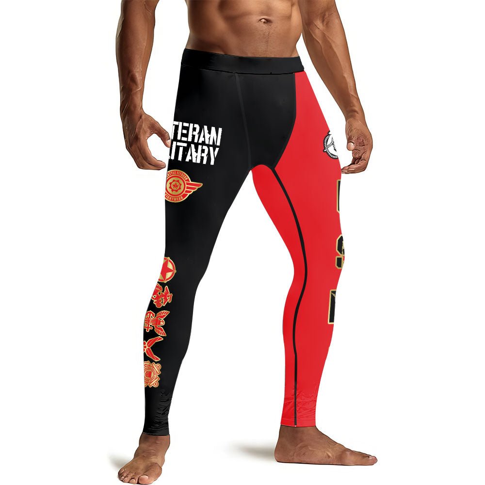 Veteran Military USMC Men's Compression Leggings - BattleFitGear