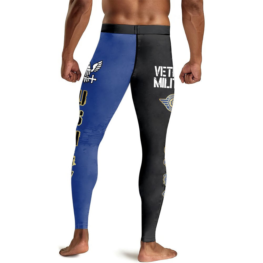 Veteran Military USNAVY Men's Compression Leggings - BattleFitGear