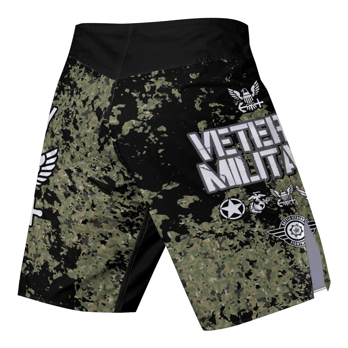 Veteran Navy Camouflage Fight Shorts - BattleFitGear