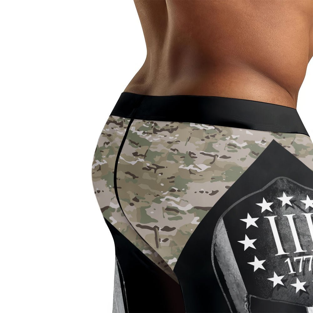 Veteran Spartan Soldier Men's Compression Leggings - BattleFitGear