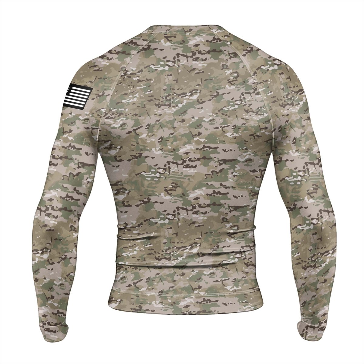 Veteran Spartan Soldier Men's Long Sleeve Rash Guard - BattleFitGear