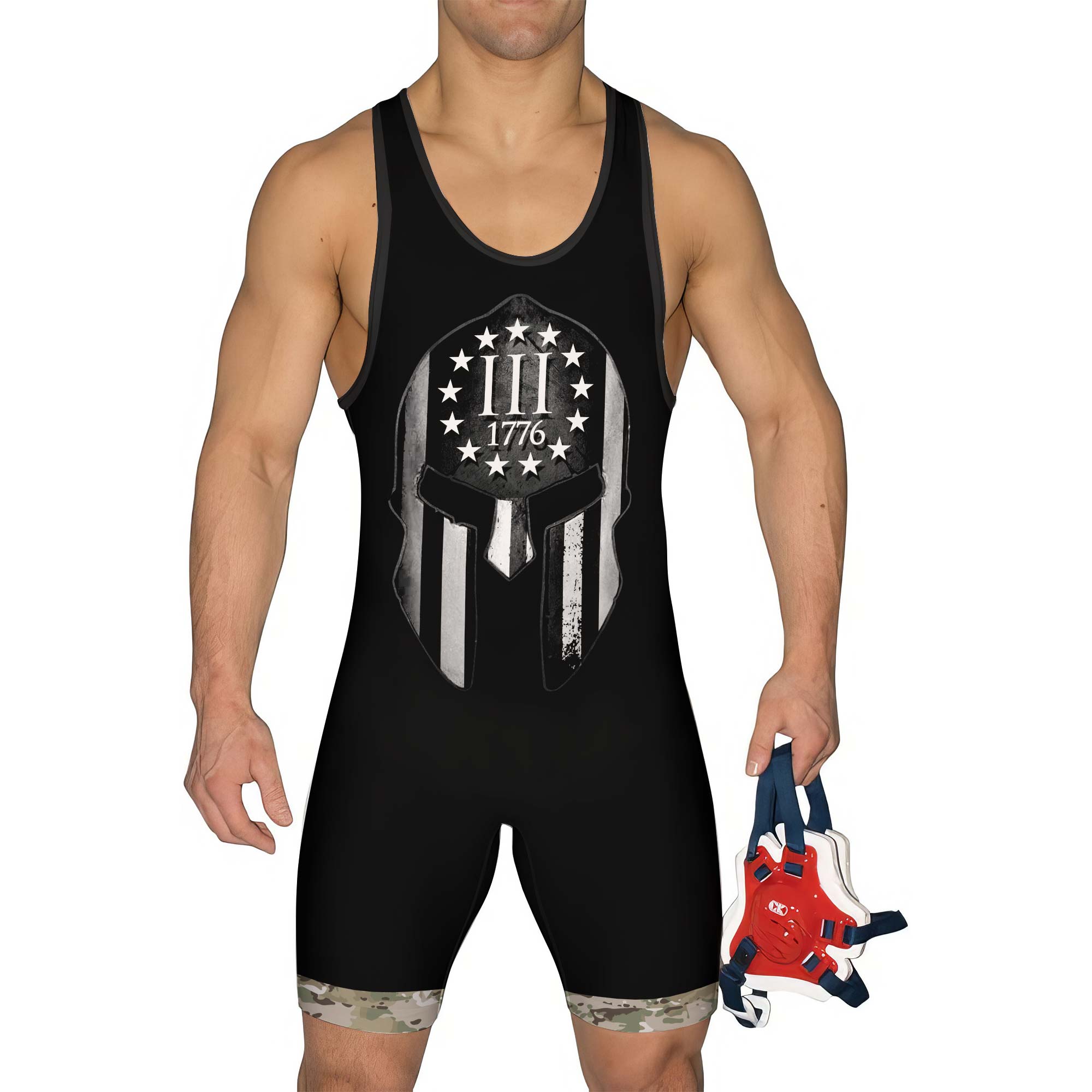 Veteran Spartan Soldier Wrestling Singlets