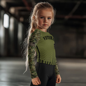 Veteran US Army Kids Rash Guard