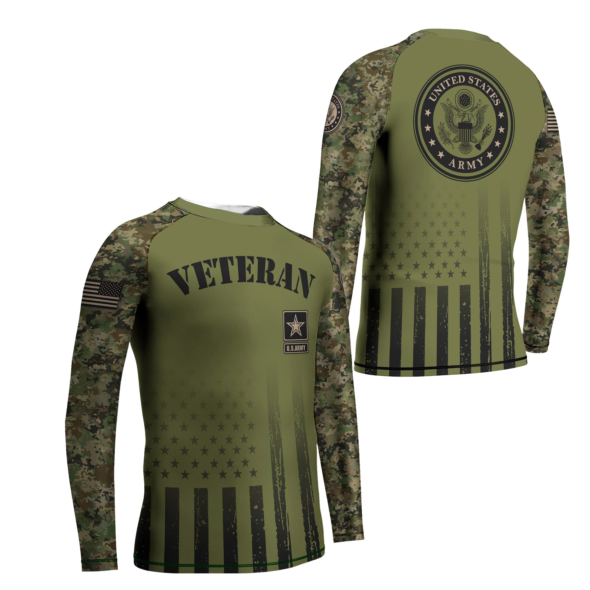 Veteran US Army Kids Rash Guard