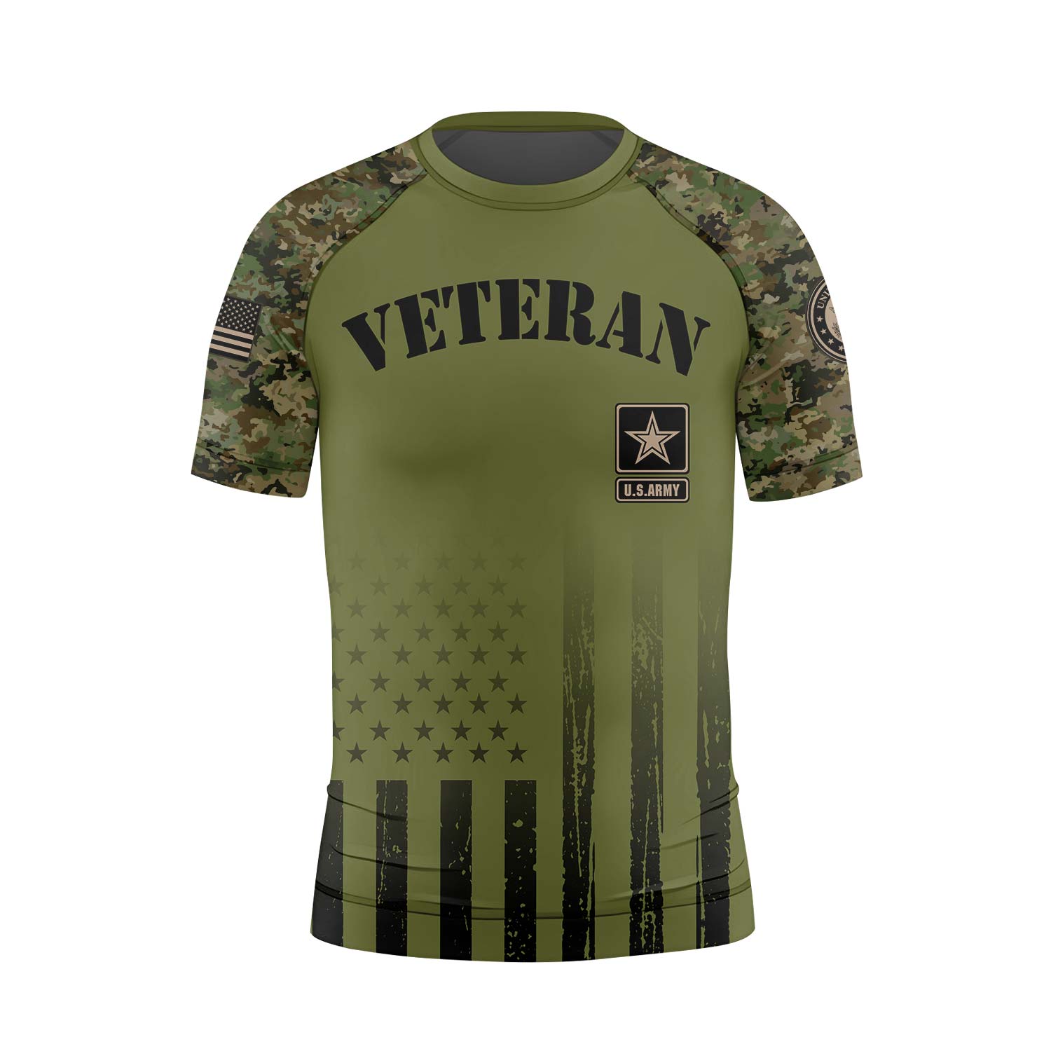Veteran US Army Kids Rash Guard