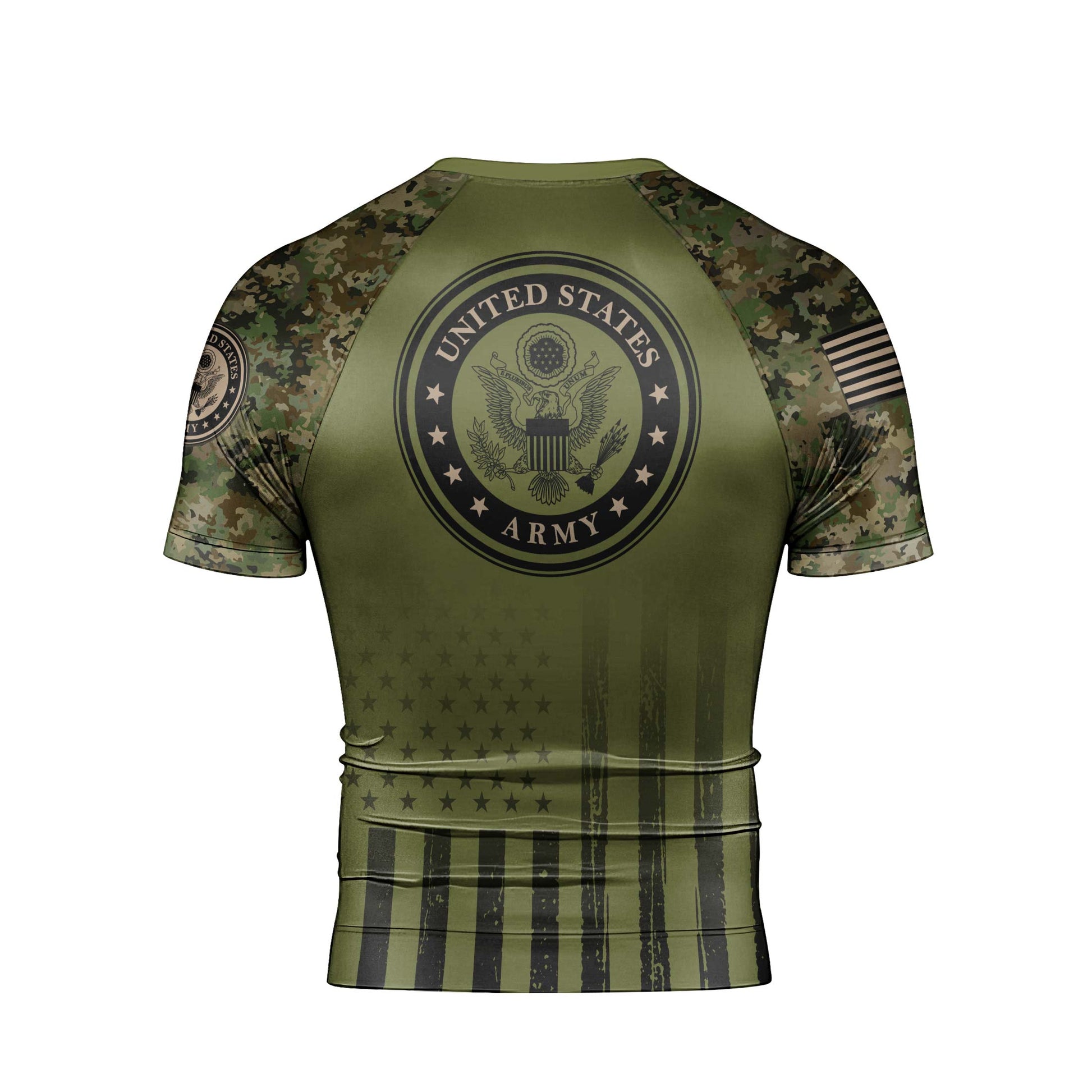 Veteran US Army Men's Short Sleeve Rash Guard