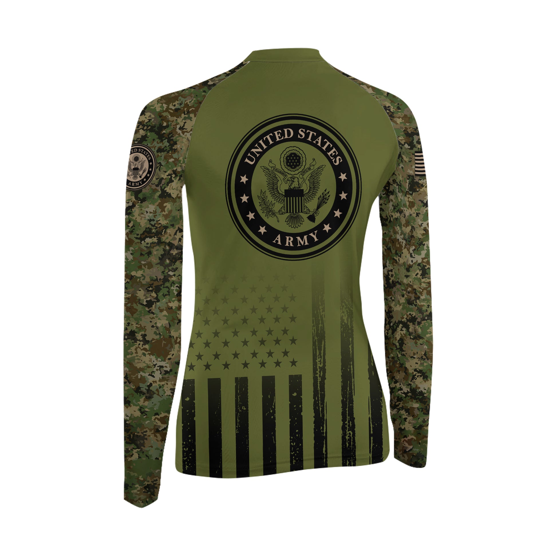 Veteran US Army Women's Long Sleeve Rash Guard