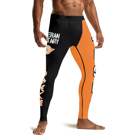 Veteran USCG Football Men's Compression Leggings - BattleFitGear