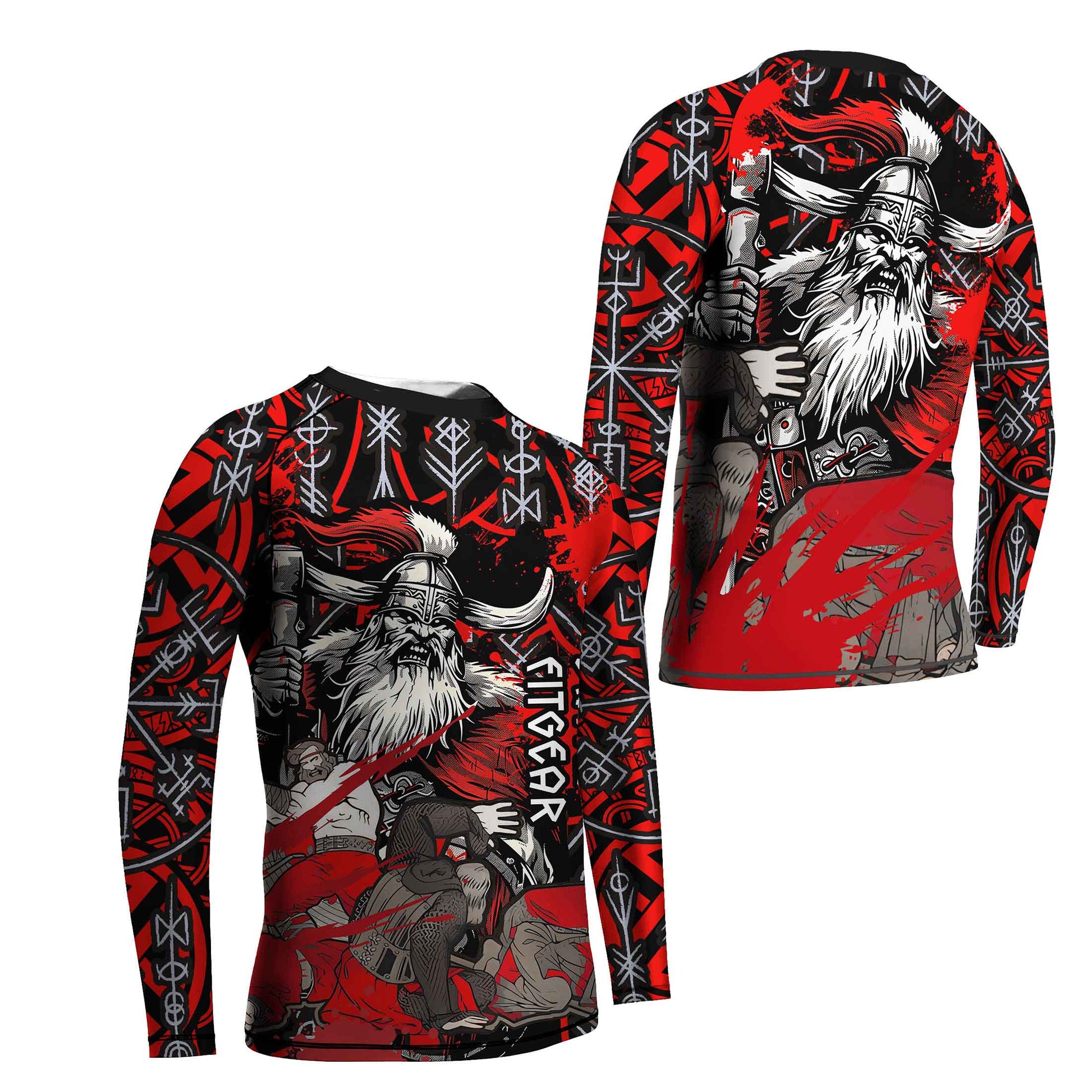 Viking Bloody Berserker Kids Rash Guard