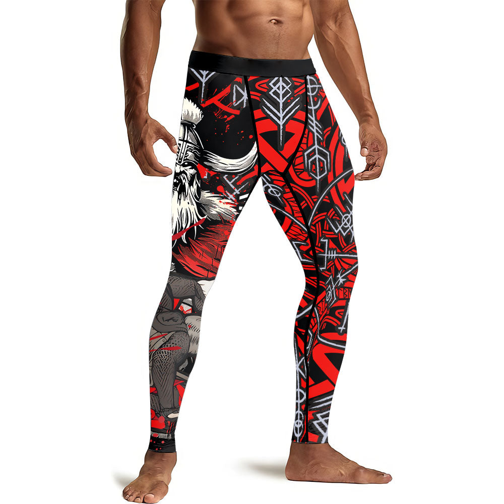 Viking Bloody Berserker Men's Compression Leggings