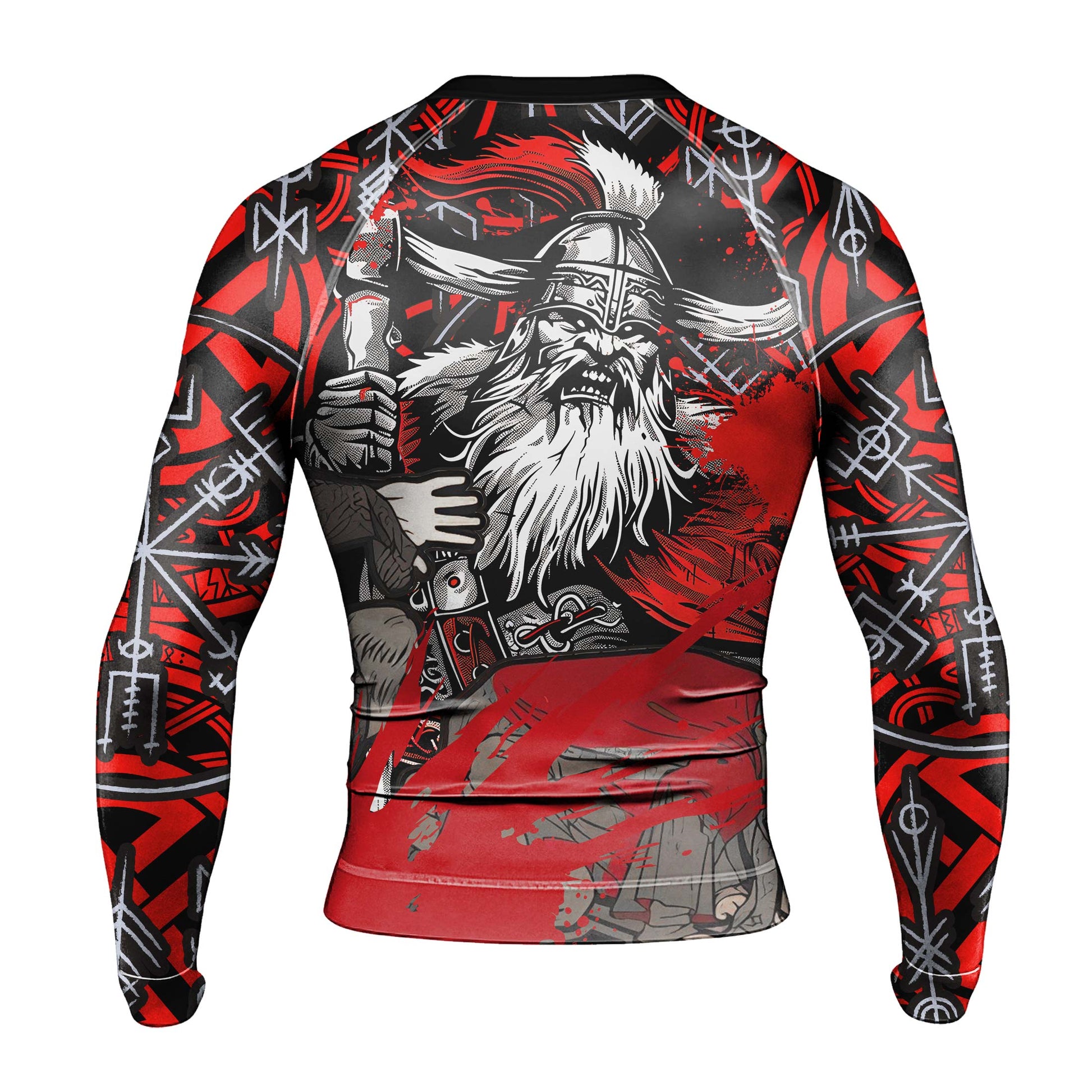 Viking Bloody Berserker Men's Long Sleeve Rash Guard