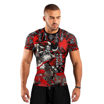 Viking Bloody Berserker Men's Short Sleeve Rash Guard
