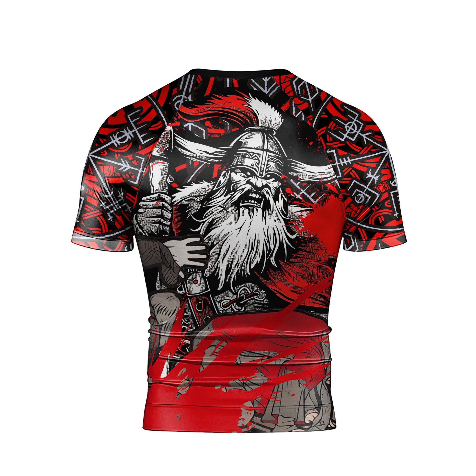 Viking Bloody Berserker Men's Short Sleeve Rash Guard
