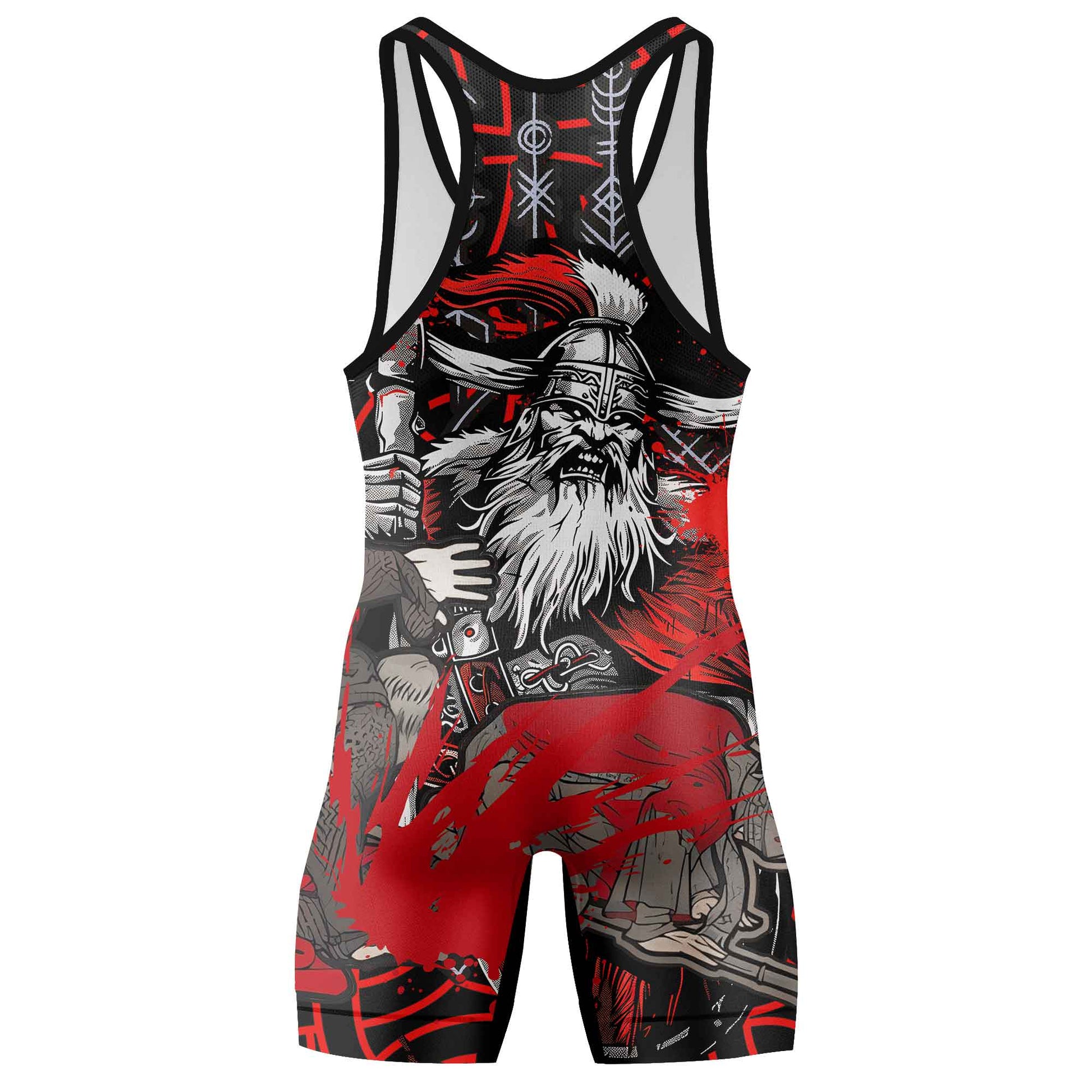 Viking Bloody Berserker Wrestling Singlets
