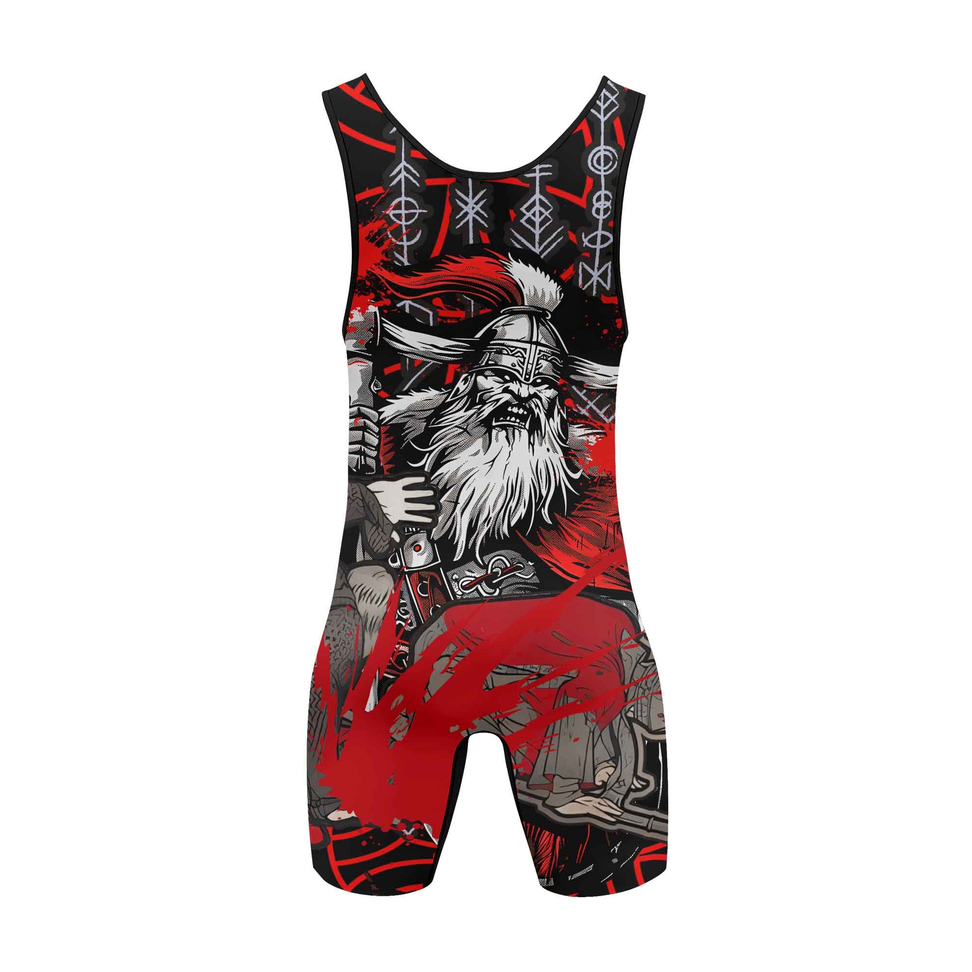 Viking Bloody Berserker Wrestling Singlets