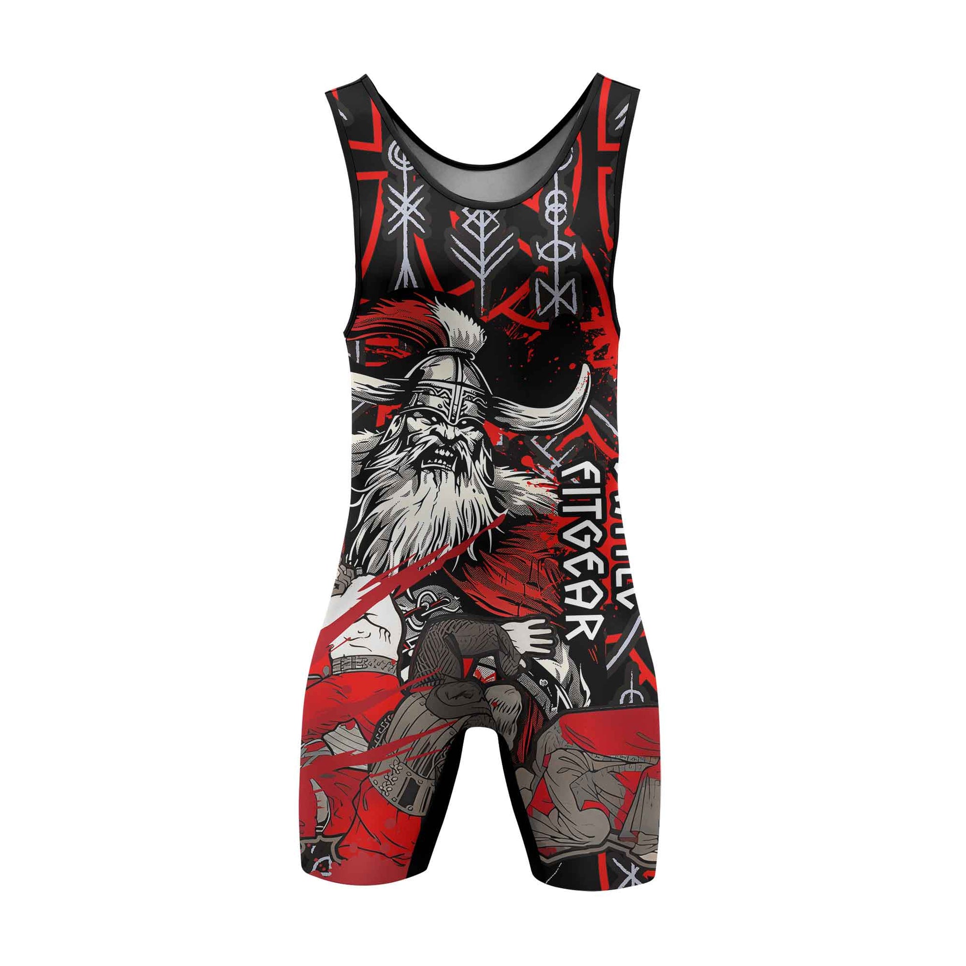Viking Bloody Berserker Wrestling Singlets