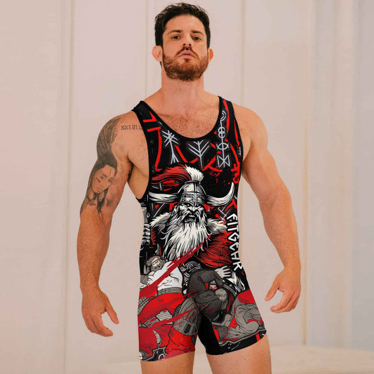 Viking Bloody Berserker Wrestling Singlets