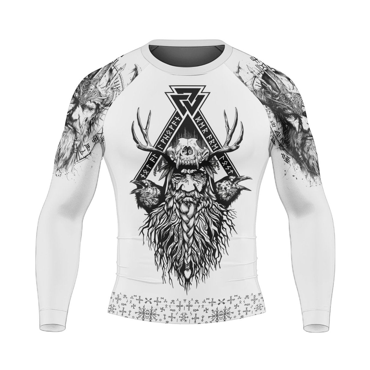 Viking Daddy Men's Long Sleeve Rash Guard - BattleFitGear