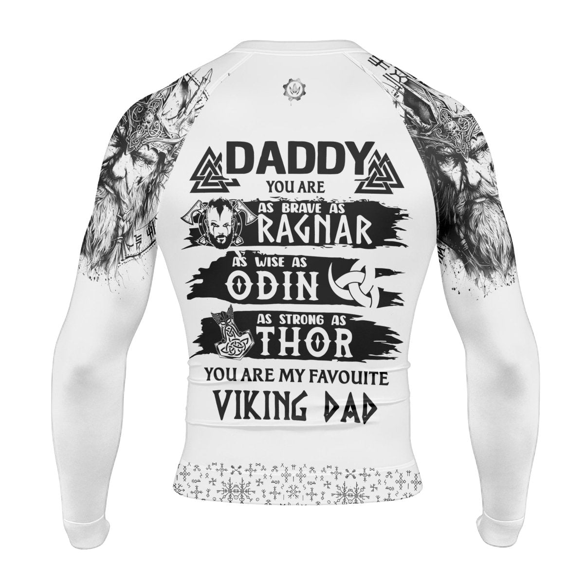 Viking Daddy Men's Long Sleeve Rash Guard - BattleFitGear