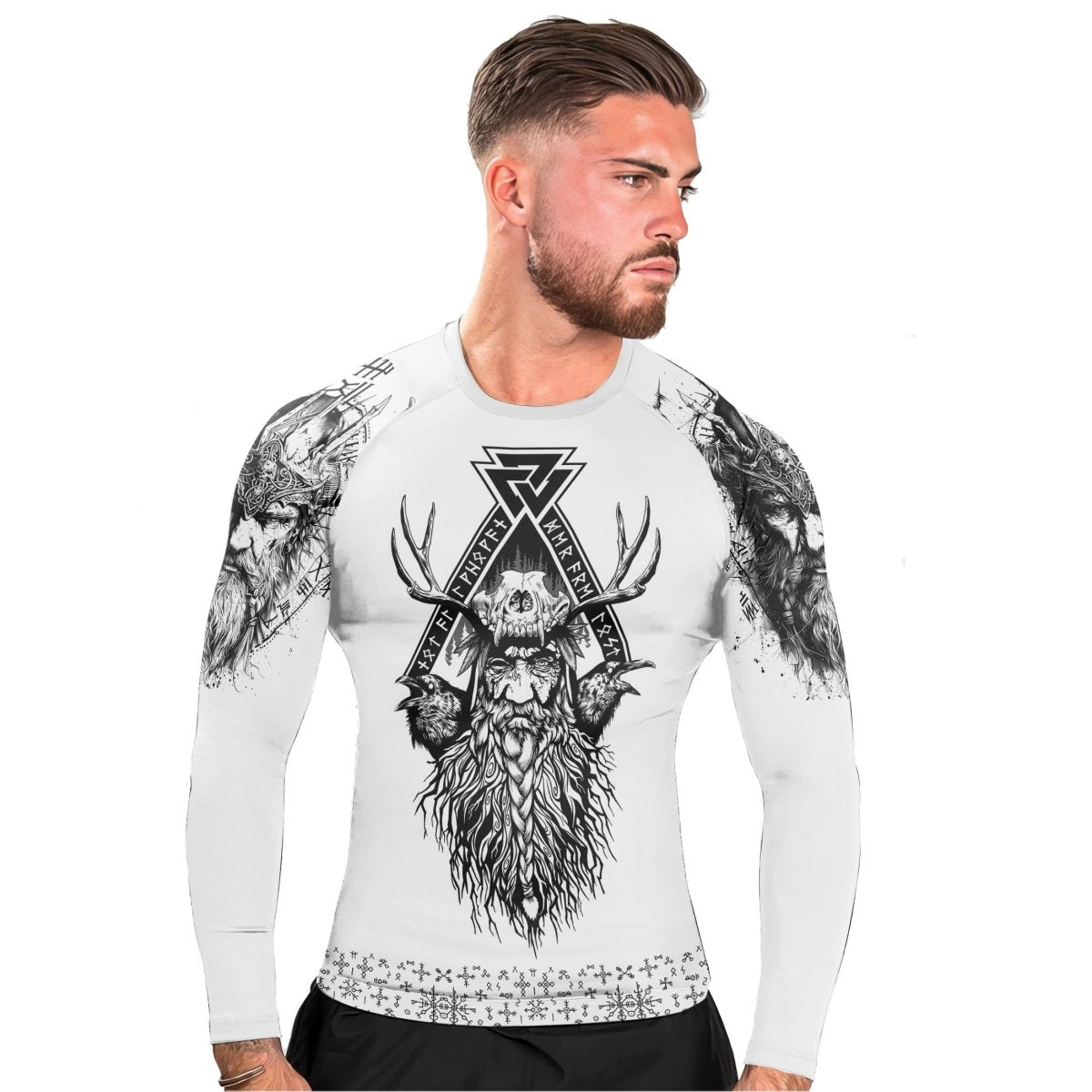 Viking Daddy Men's Long Sleeve Rash Guard - BattleFitGear