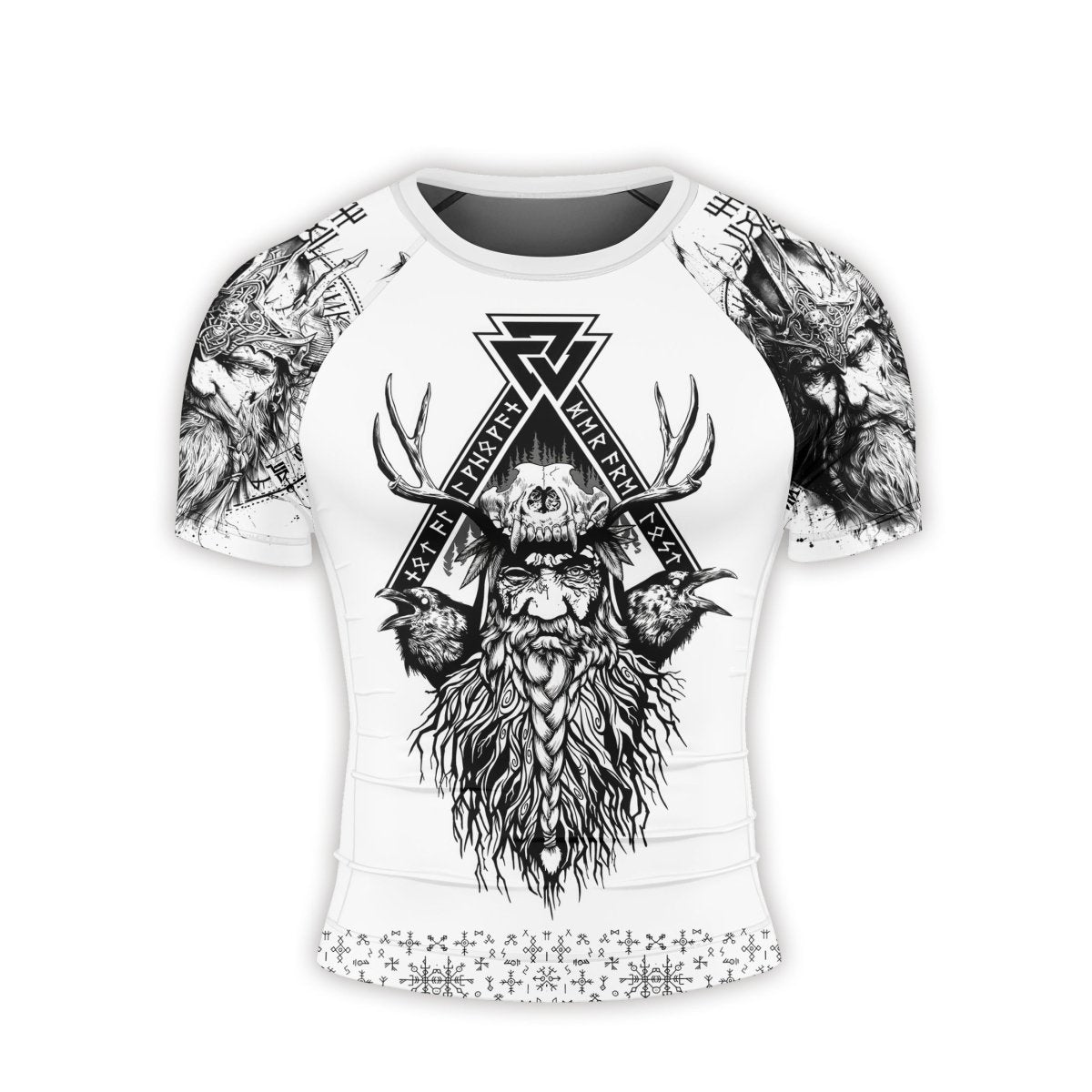 Viking Daddy Men's Short Sleeve Rash Guard - BattleFitGear