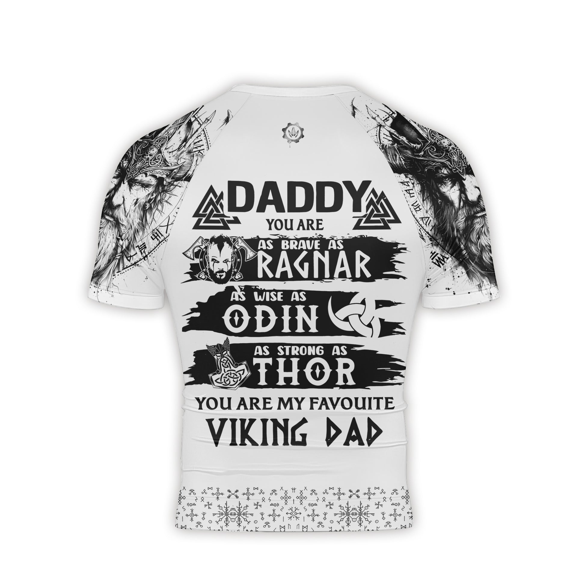 Viking Daddy Men's Short Sleeve Rash Guard