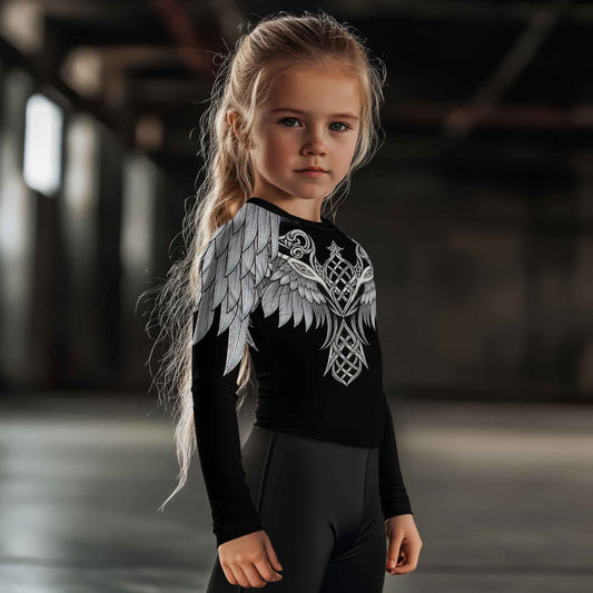 Viking Dark Raven Kids Rash Guard