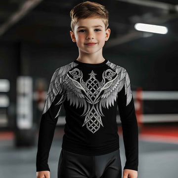 Viking Dark Raven Kids Rash Guard