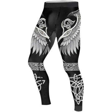 Viking Dark Raven Men's Compression Leggings