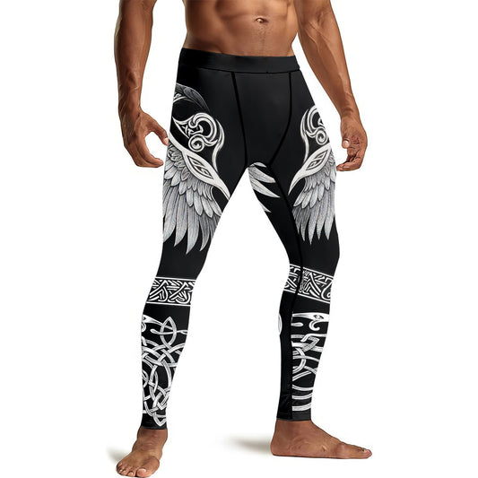 Viking Dark Raven Men's Compression Leggings