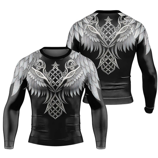 Viking Dark Raven Men's Long Sleeve Rash Guard