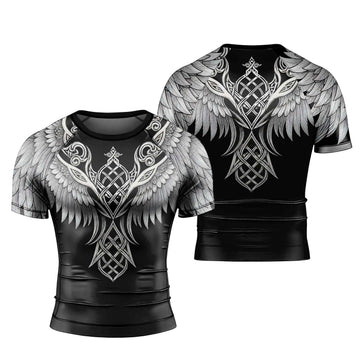 Viking Dark Raven Men's Short Sleeve Rash Guard
