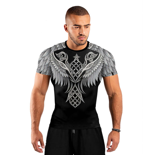 Viking Dark Raven Men's Short Sleeve Rash Guard