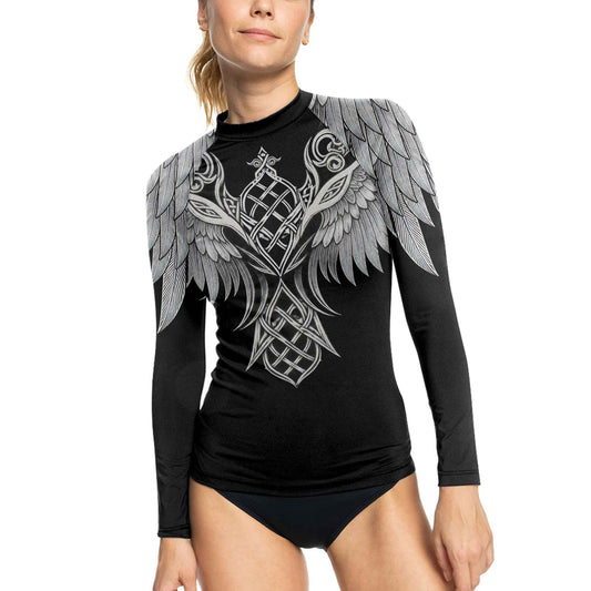 Viking Dark Raven Women's Long Sleeve Rash Guard