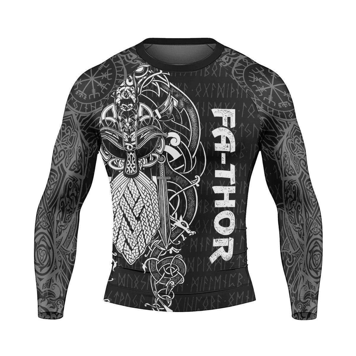 Viking Fa - Thor Men's Long Sleeve Rash Guard - BattleFitGear