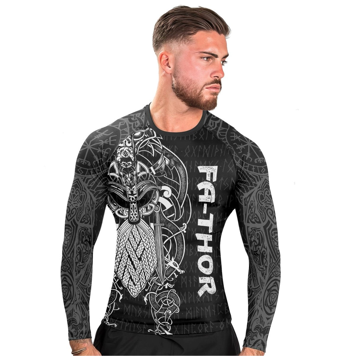 Viking Fa - Thor Men's Long Sleeve Rash Guard - BattleFitGear