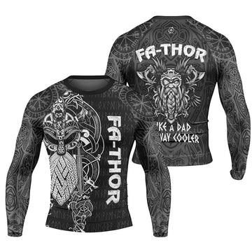 Viking Fa - Thor Men's Long Sleeve Rash Guard - BattleFitGear