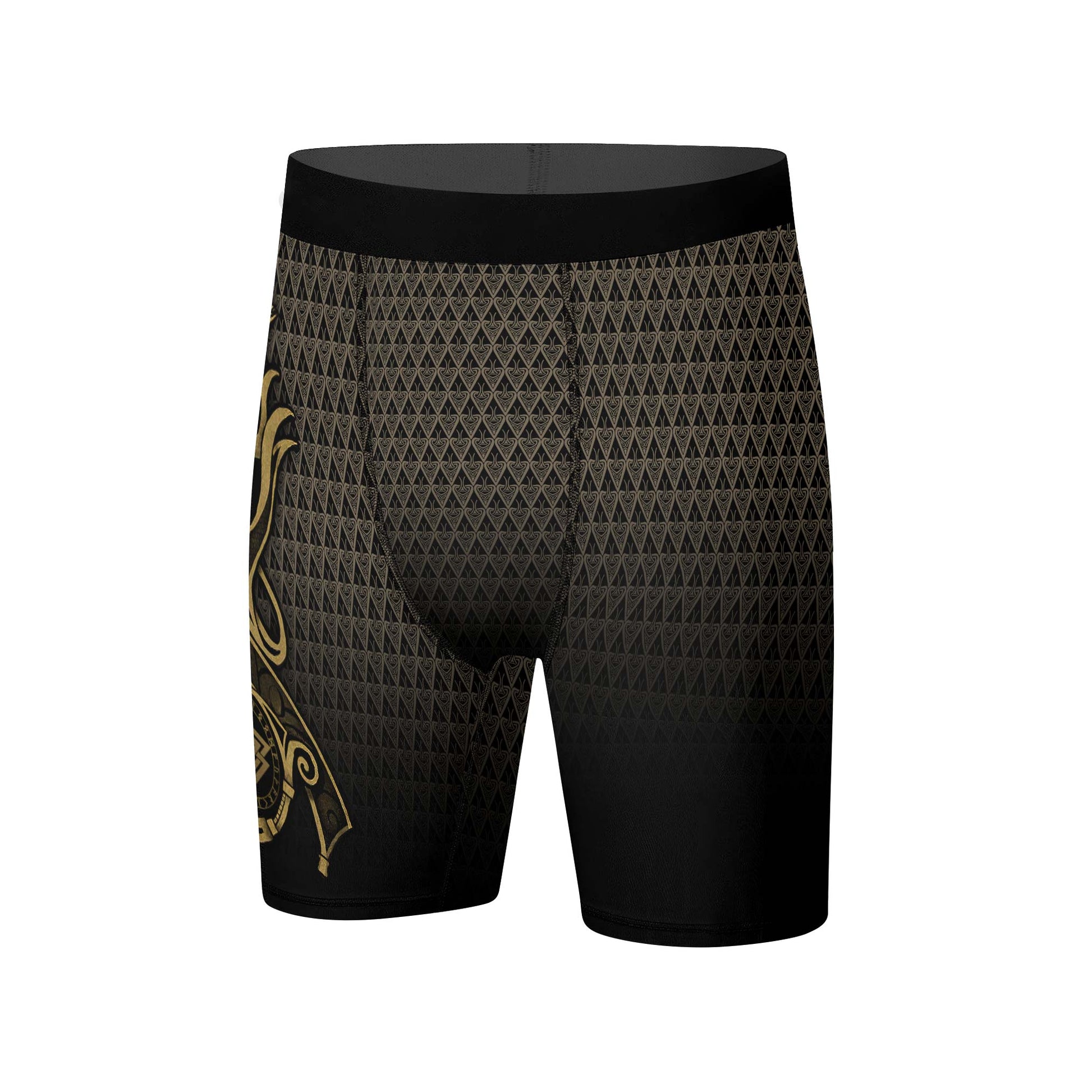 Viking Fenrir Symbol Rune Compression Shorts