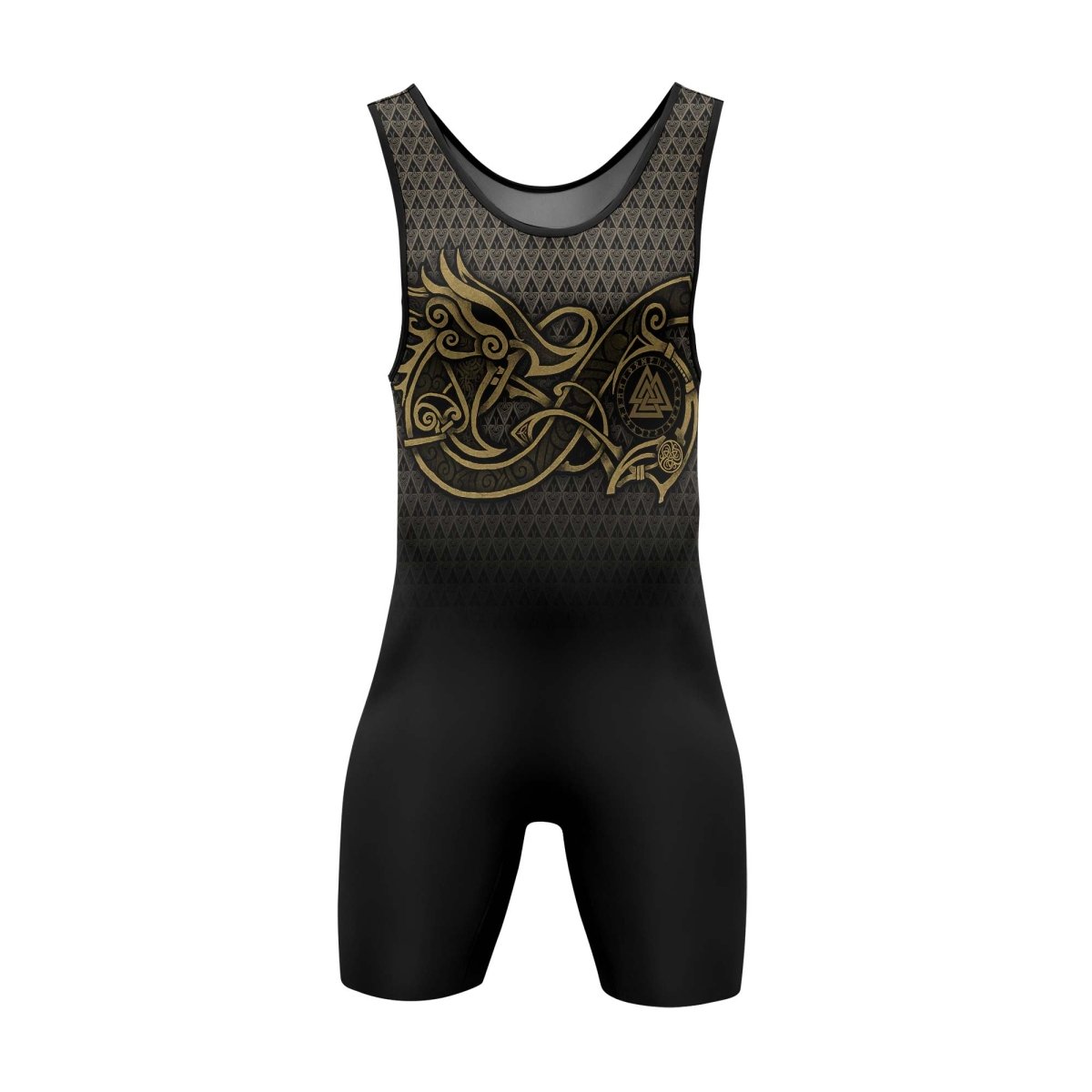 Viking Fenrir Symbol Rune Wrestling Singlets - BattleFitGear