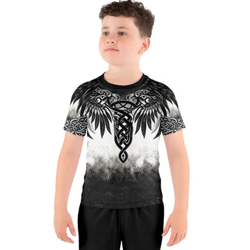 Viking God Wing Kids Rash Guard
