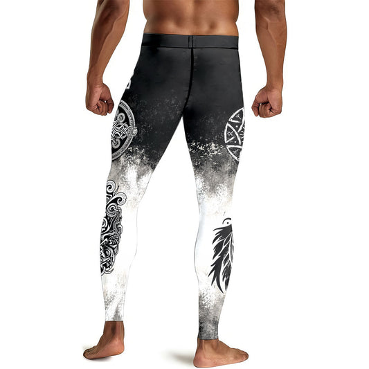 Viking God Wing Men's Compression Leggings