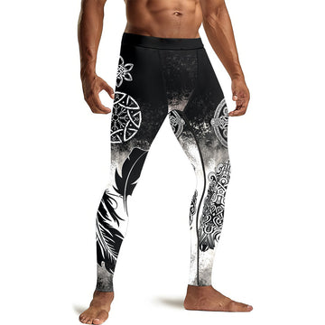 Viking God Wing Men's Compression Leggings