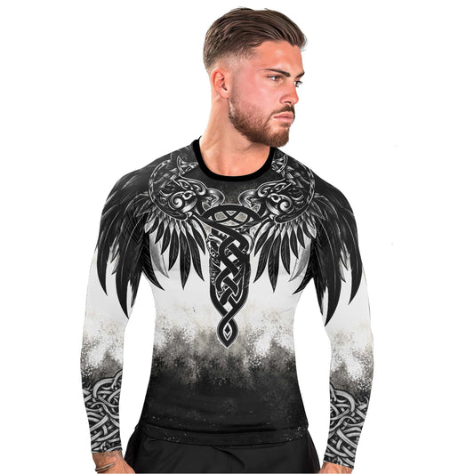 Viking God Wing Men's Long Sleeve Rash Guard