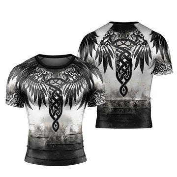 Viking God Wing Men's Short Sleeve Rash Guard