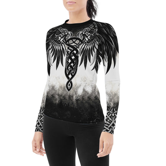 Viking God Wing Women's Long Sleeve Rash Guard