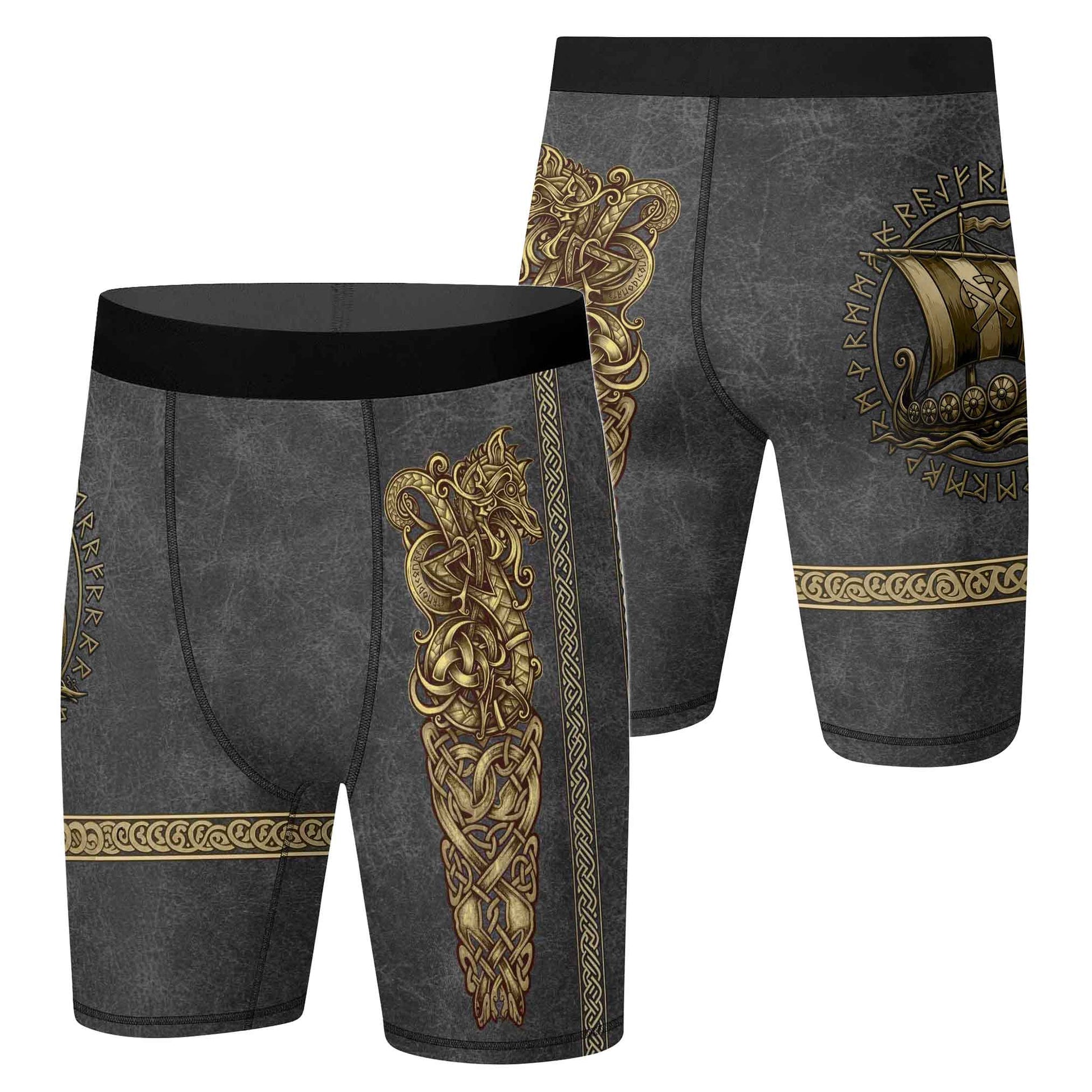 Viking Golden Dragon Compression Shorts