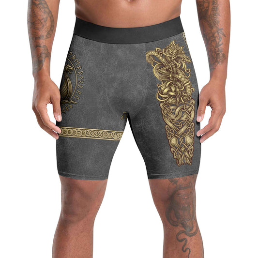 Viking Golden Dragon Compression Shorts