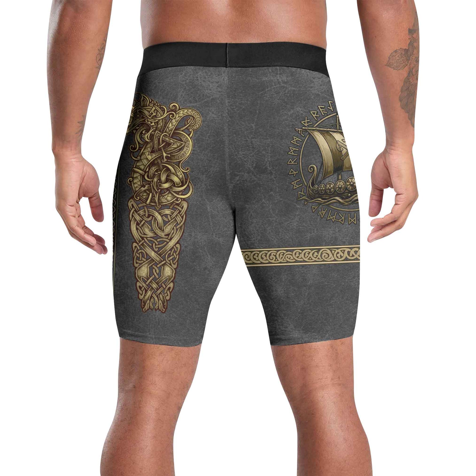 Viking Golden Dragon Compression Shorts
