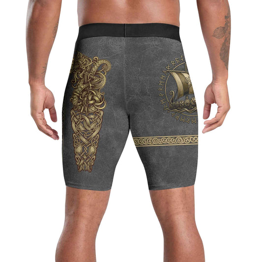 Viking Golden Dragon Compression Shorts
