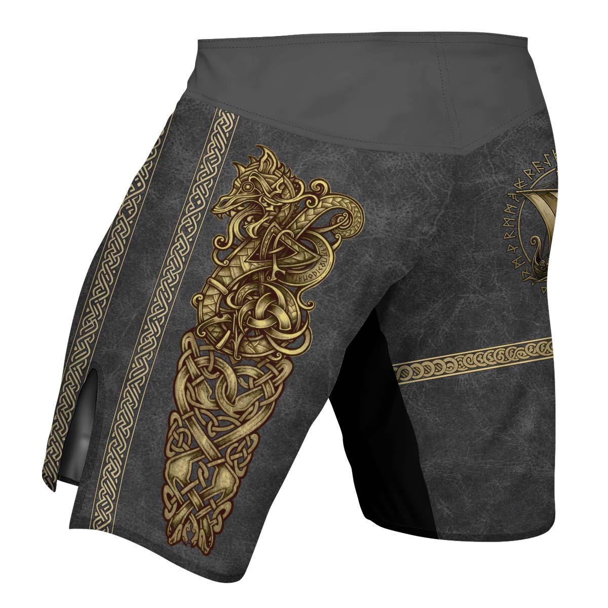 Viking Golden Dragon Fight Shorts